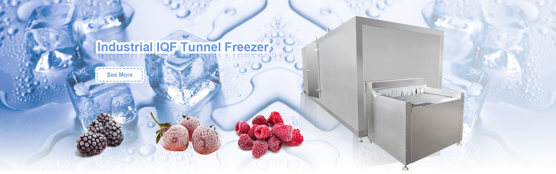 customized iqf tunnel freezer