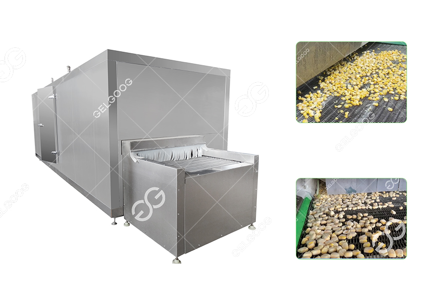 Frozen sweet corn process line