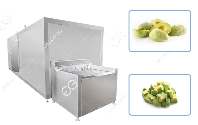 Avocado Chunks IQF Freezer Tunnel Production Line